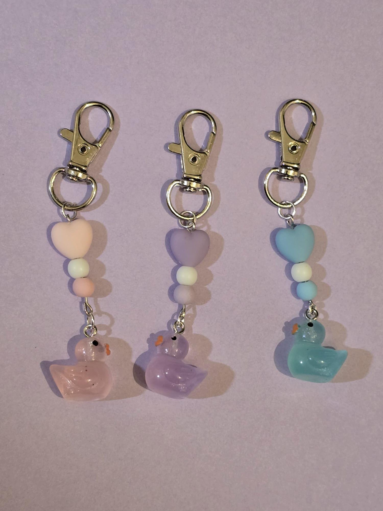 Glow In The Dark Duck Key Chain/Bridle Charm