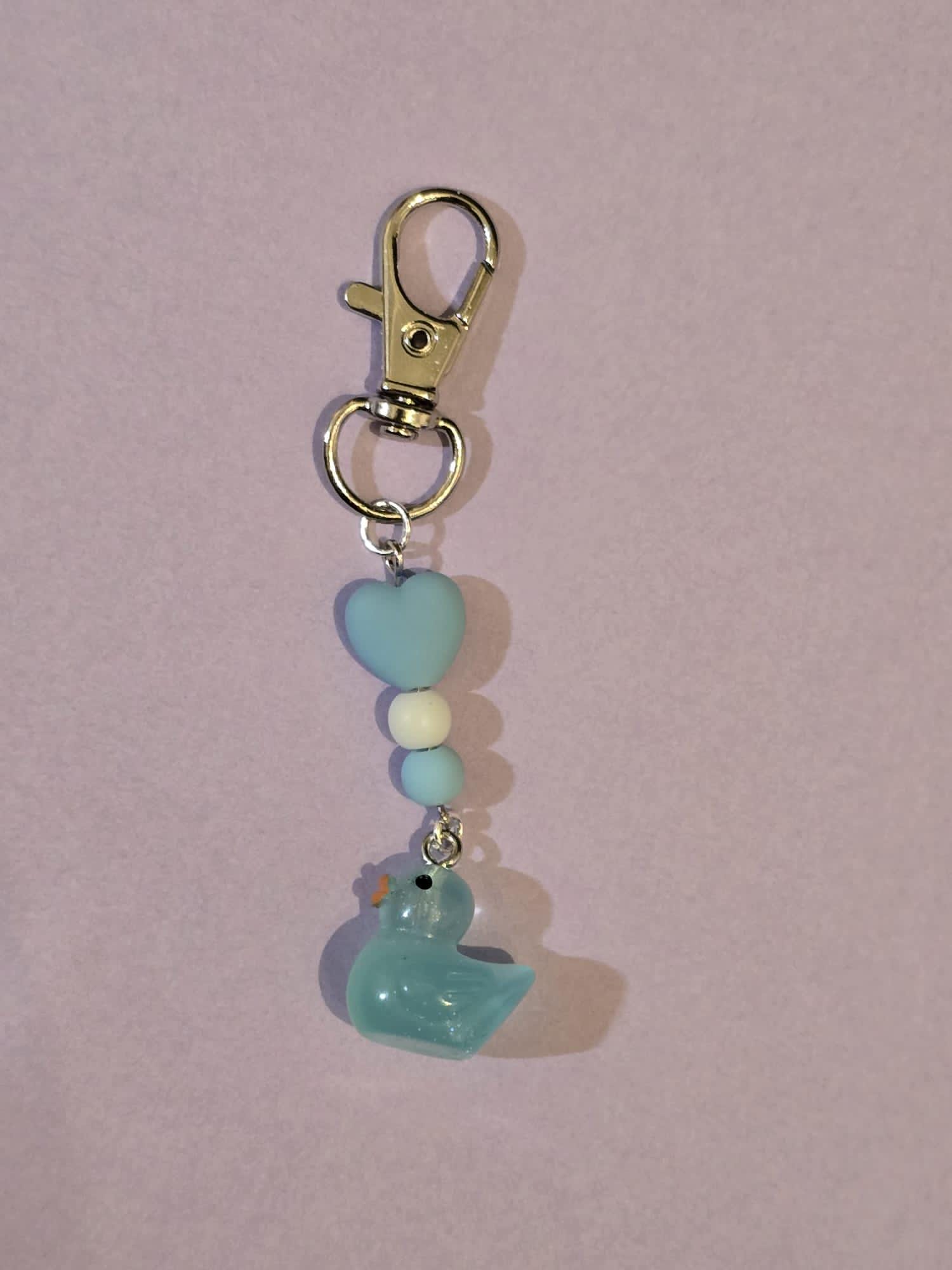 Glow In The Dark Duck Key Chain/Bridle Charm